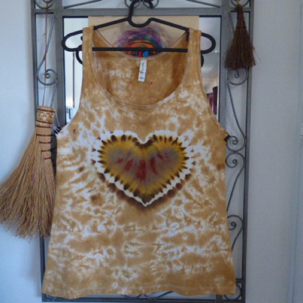 Tie-Dye Fall Flava Heart Tank